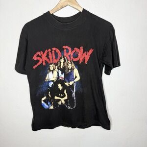 Vintage Single Stitch 1989 Skid Row Band Tee‎ Pieces Of Me Medium Shirt T-shirt